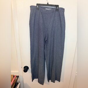 Valerie Stevens Collection Dress Pants Women's Size 8 Blue  Side Zip Linen